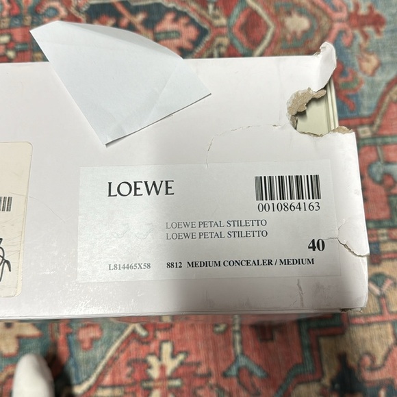NWT Loewe Petal Stiletto 90 Sandal in Medium Concealer size 40 / US 10 - Picture 6 of 11